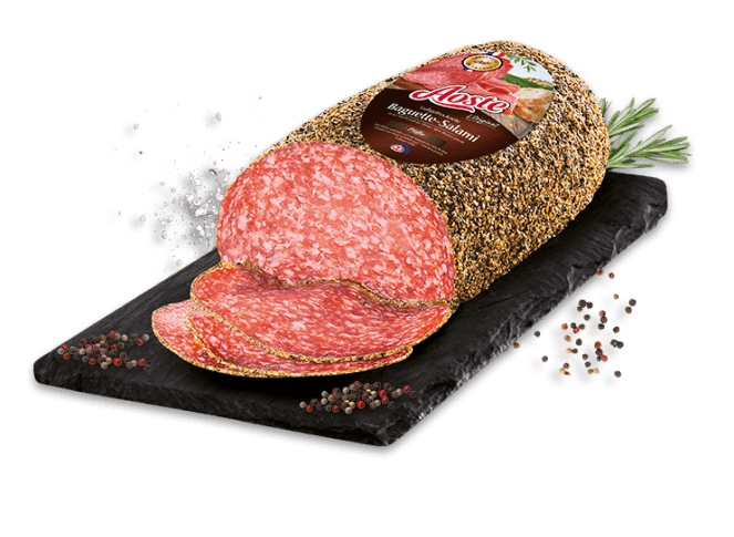 Aoste Pfeffer Baguette-Salami