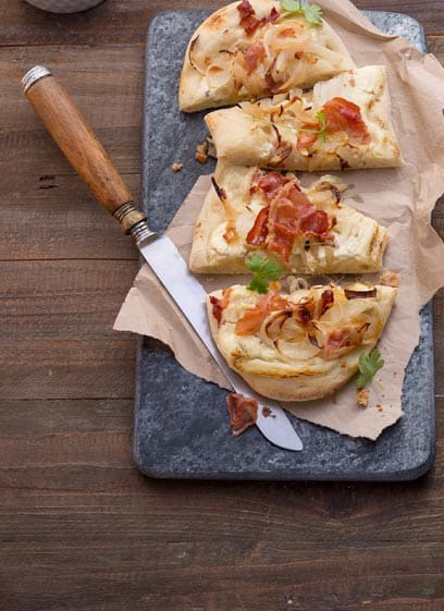 Zwiebelkuchen mit Aoste Schinken