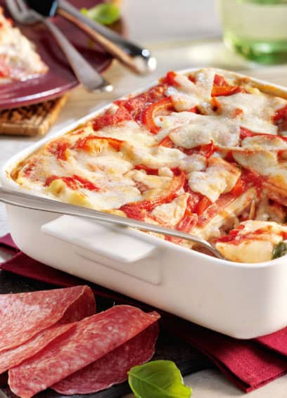 Lasagne mit Aoste Salami