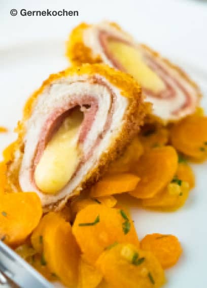 Hähnchen Cordon bleu mit Salami
