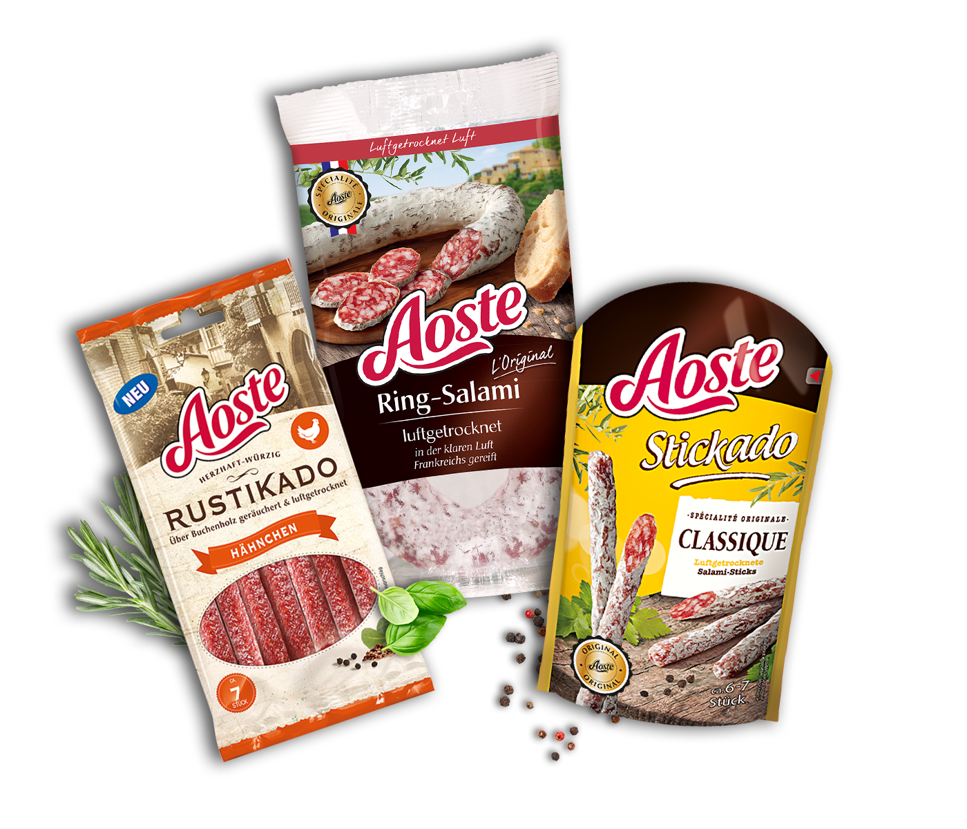 Aoste Produktpalette
