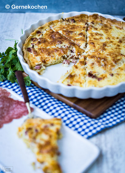 Quiche Lorraine mit Salami