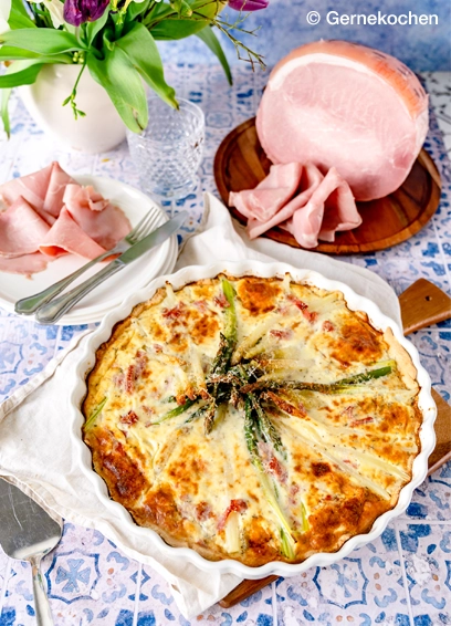 Cremige Spargel-Quiche