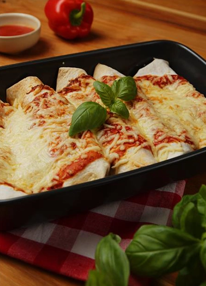 Überbackene Pizza-Wraps