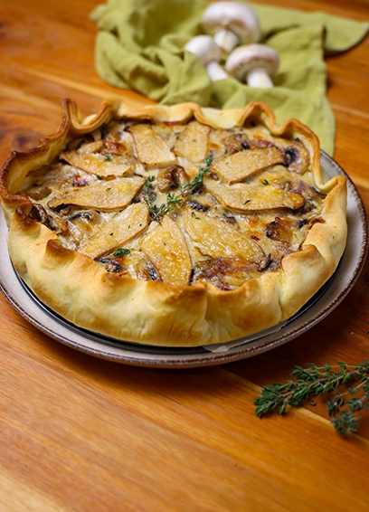 Würzige Pilz-Quiche