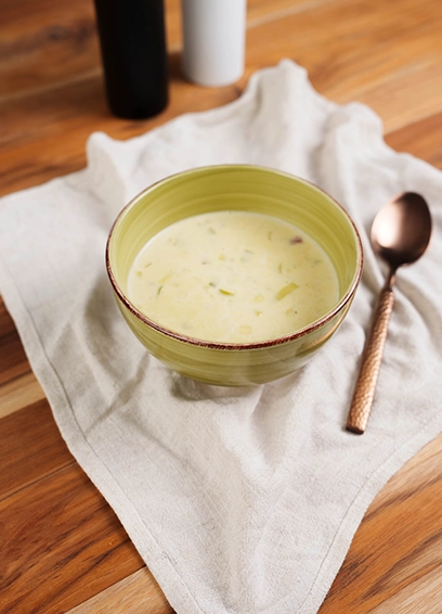 Cremige Käse-Lauch-Suppe
