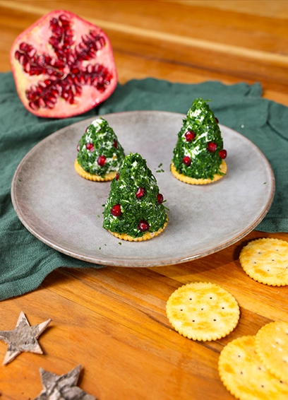 Festliche Tannenbaum-Snacks