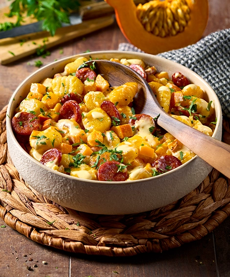 Schnelle Chorizo-Gnocchi-Pfanne