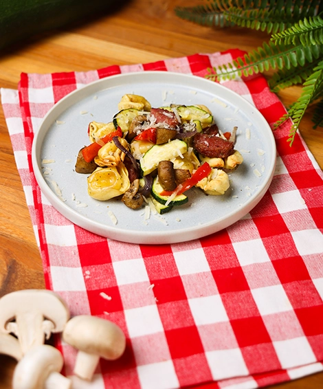 Schnelle Ofentortellini